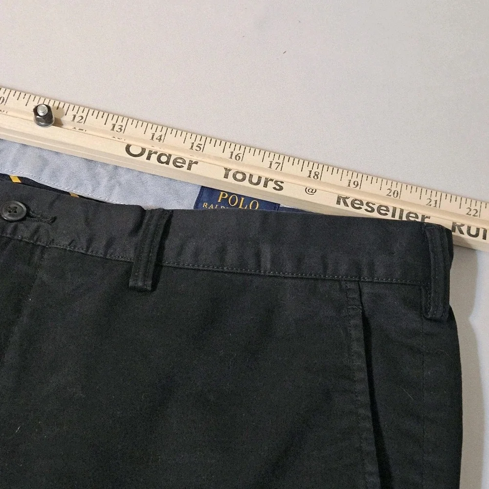 Polo‎ Ralph Lauren BLUE Chino Pants  42x29 Stretch  Twill Classic Pony Wide Leg